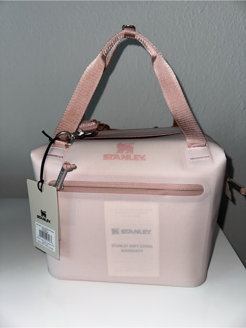 Stanley 10 Cans/7.4qt All Day Julienne Mini Bag Cooler Rose Quartz: Soft-Sided